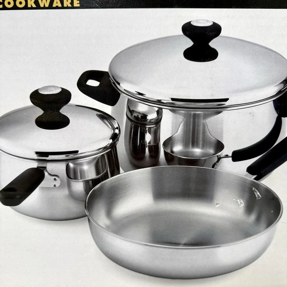 Tools of the Trade 5 Pcs Stainless Steel Cookware Set 18/10 New Sealed In Box